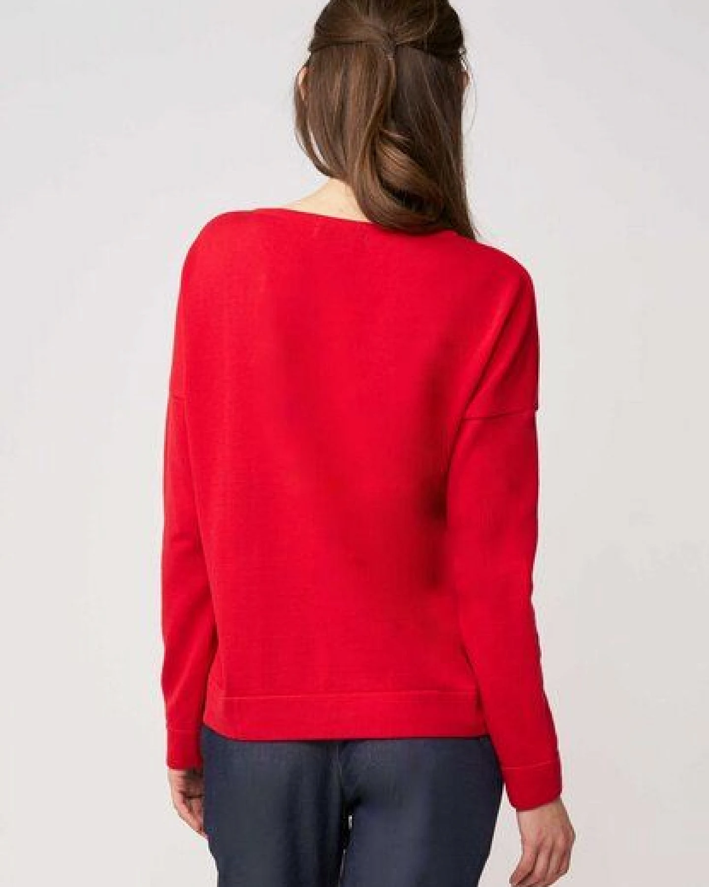 LANA Organic Bequemer Basicpullover für Damen, Modell Rafaela – Ansicht 2