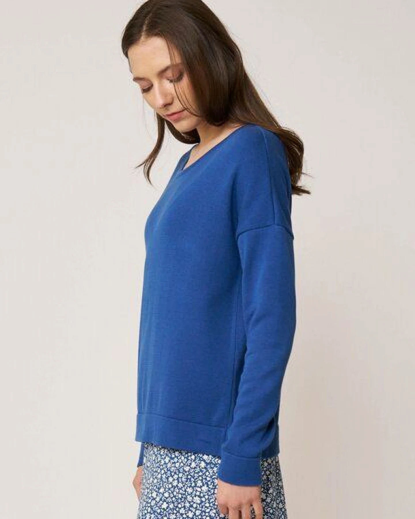 LANA Organic Bequemer Basicpullover für Damen, Modell Rafaela – Ansicht 4