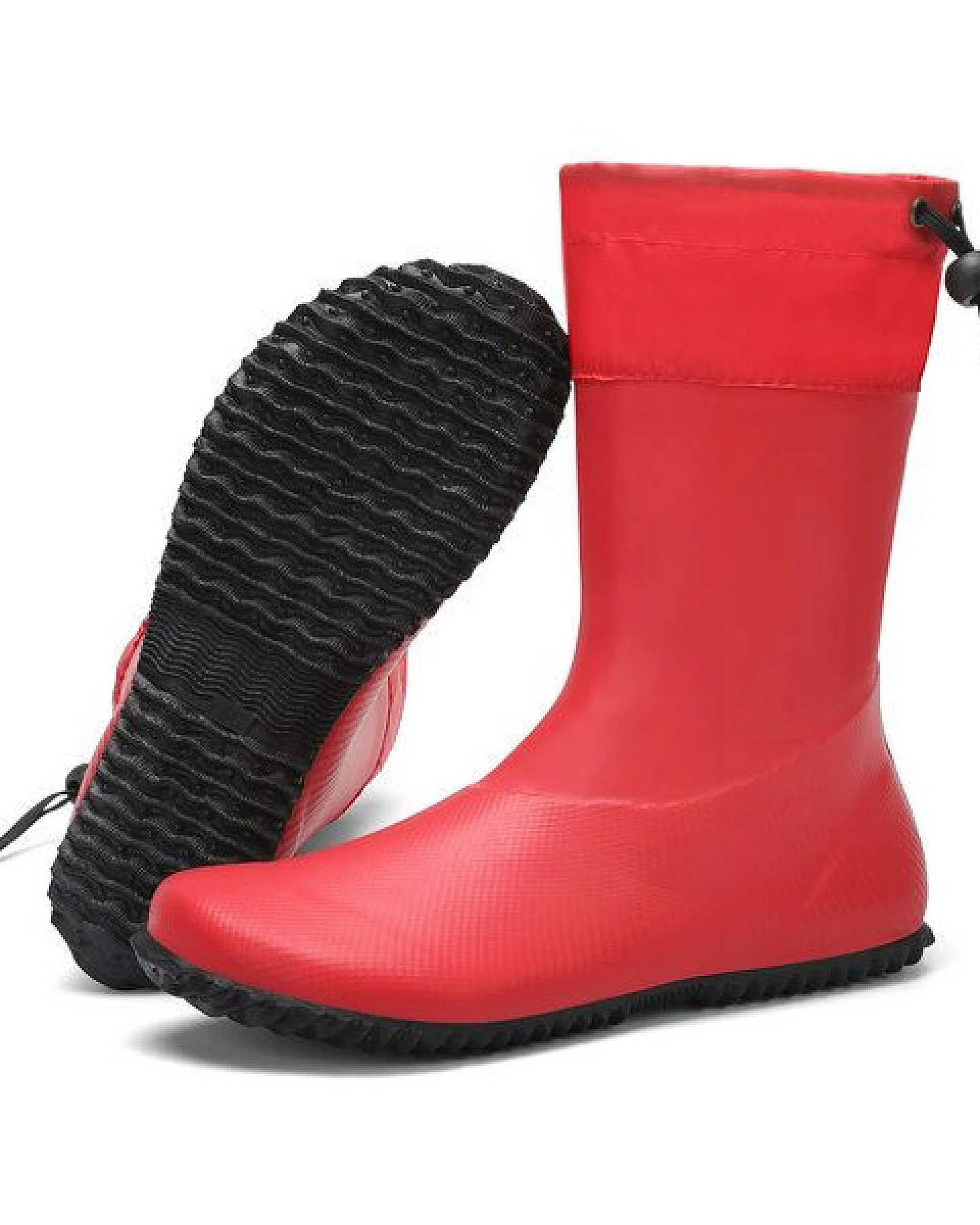 SAGUARO - Gummistiefel Barfußschuhe vegan Festival Sommer Regen Stiefel Naturkautschuk – Ansicht 2