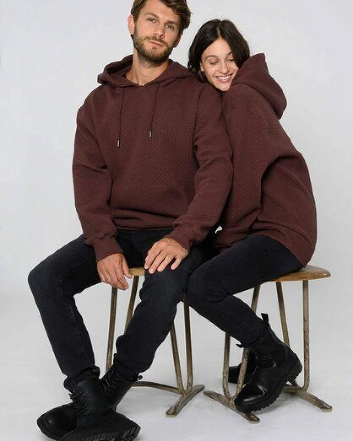 ThokkThokk Unisex Hoodie TT1044 Structured unifarben aus Bio-Baumwolle