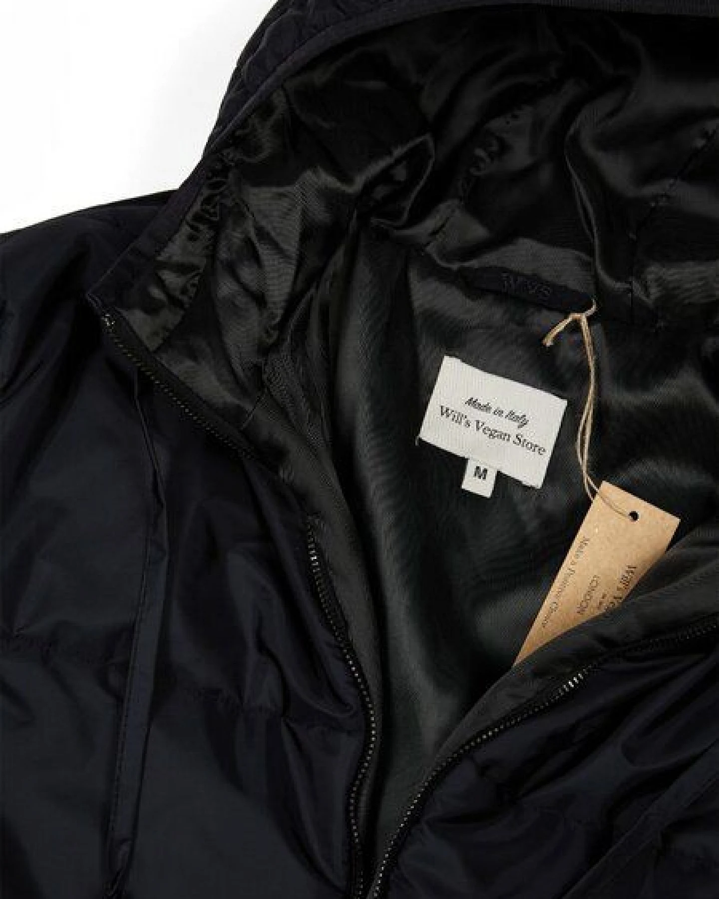 Will's Vegan Shop Recycelte Jacke mit Kapuze – Ansicht 2