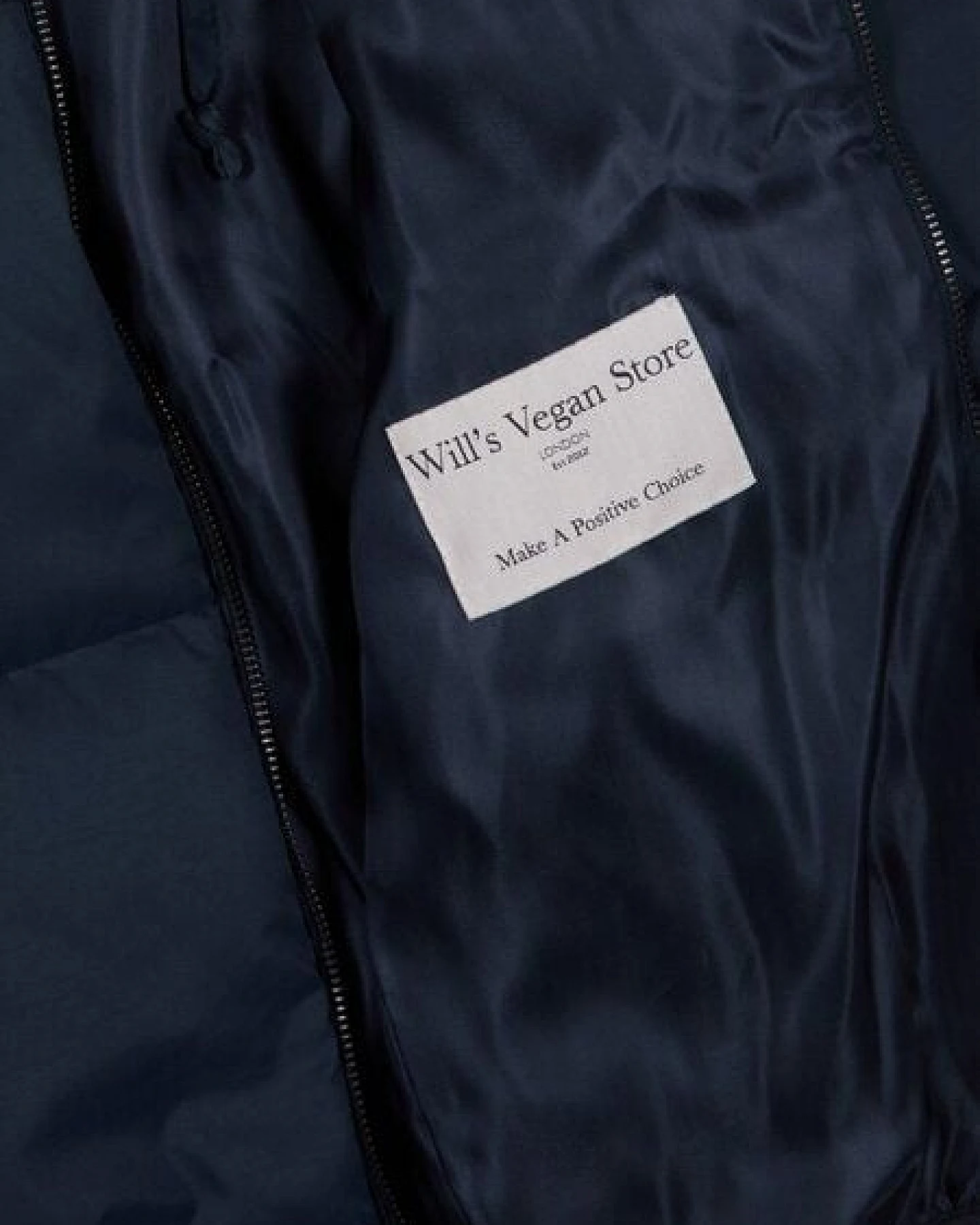 Will's Vegan Shop Recycelte Jacke mit Kapuze – Ansicht 2