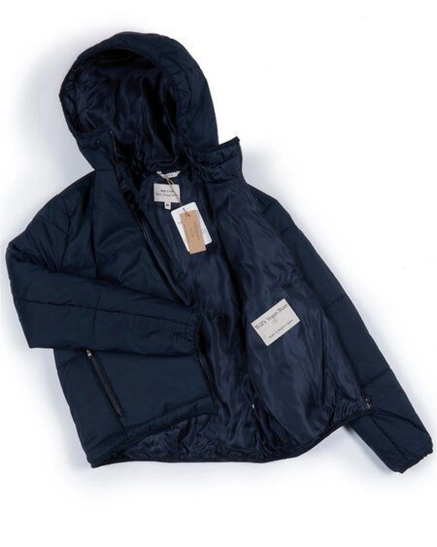 Will's Vegan Shop Recycelte Jacke mit Kapuze – Ansicht 4