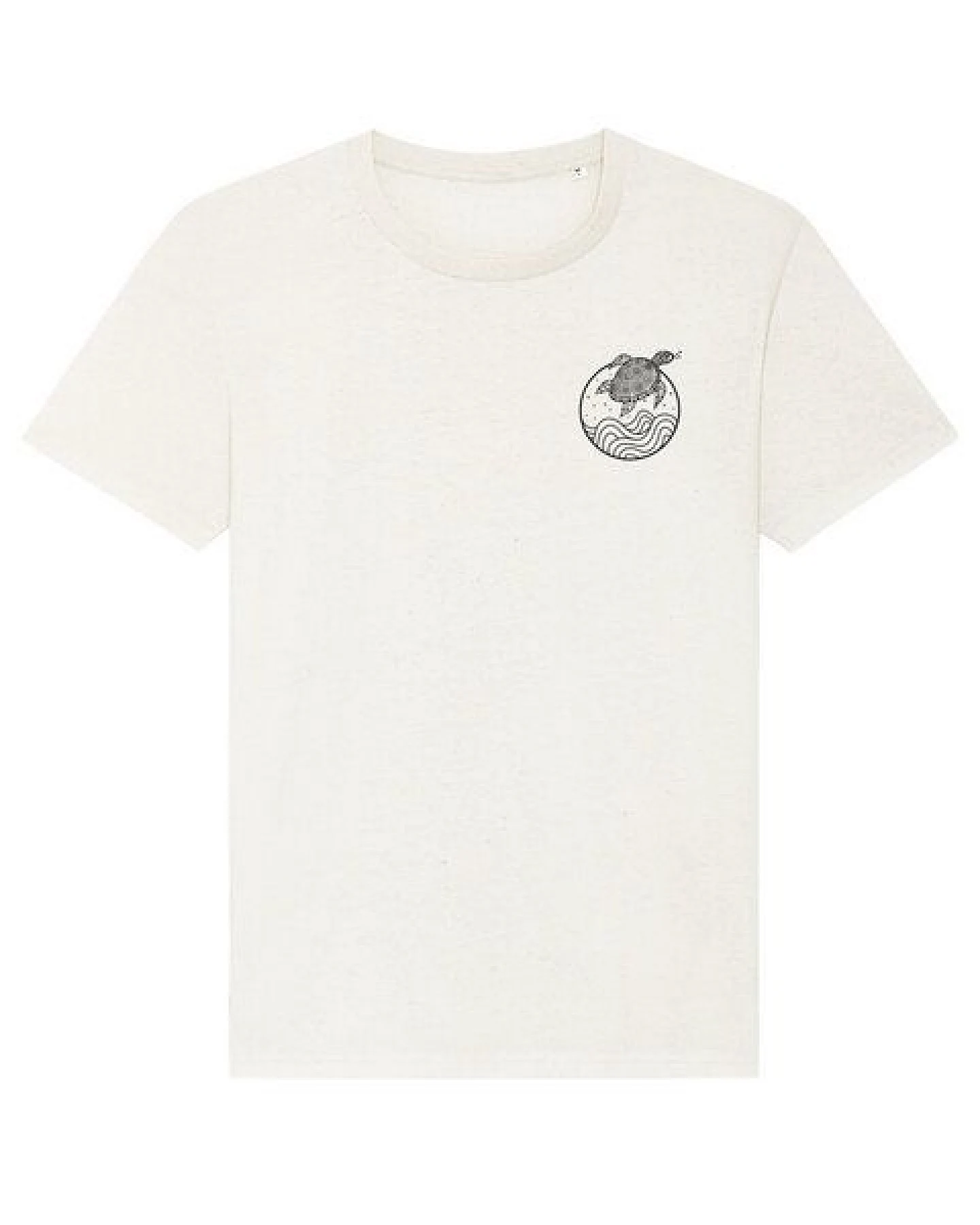vis wear Schildkröte zwischen Ozean und Wellen - Unisex T-Shirt - Recycled Bio Baumwolle – Ansicht 2