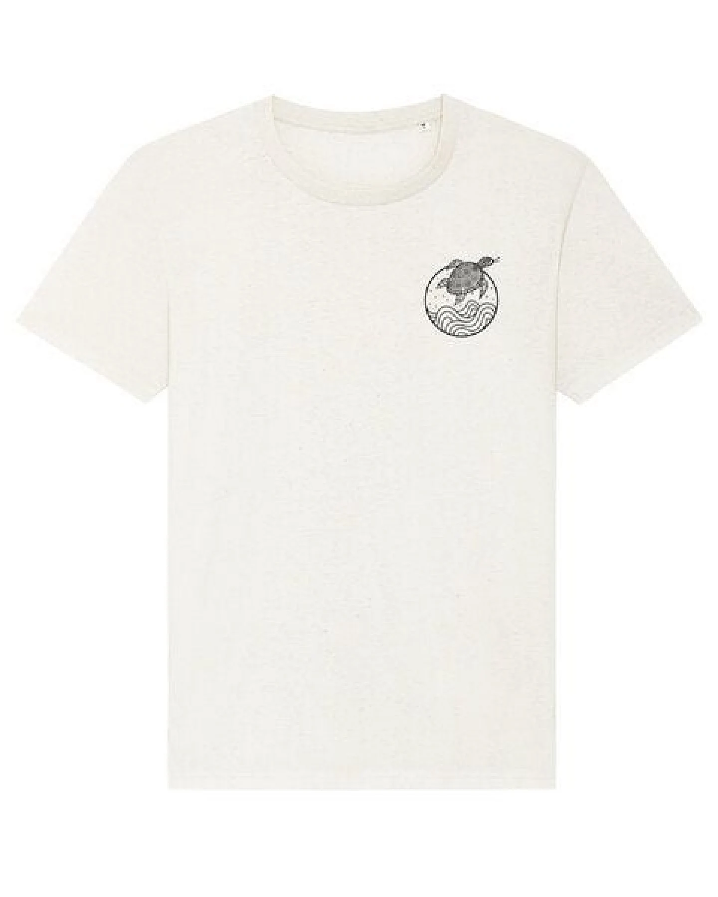 vis wear Schildkröte zwischen Ozean und Wellen - Unisex T-Shirt - Recycled Bio Baumwolle – Ansicht 3