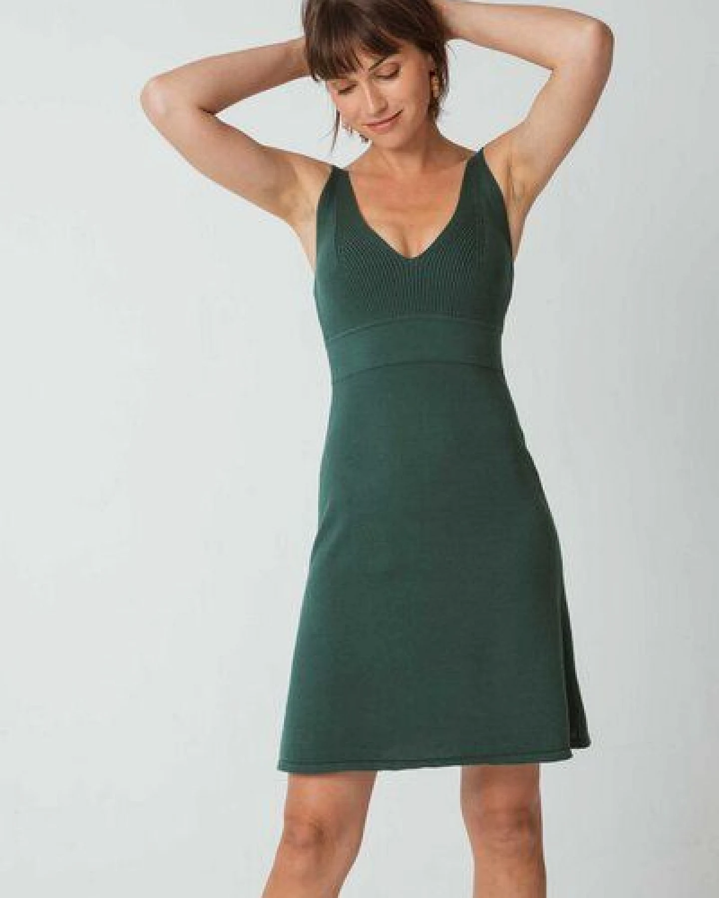SKFK Kleid Amalur - Deep Green – Ansicht 2