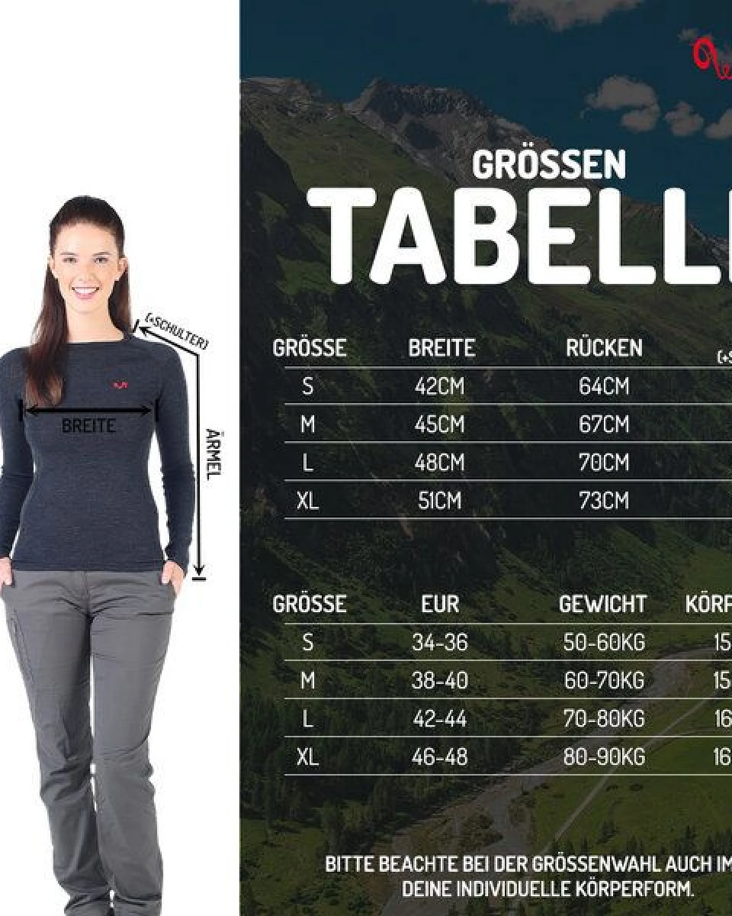 Woolona Langarmshirt - ALIZE - 100% Merinowolle – Ansicht 2