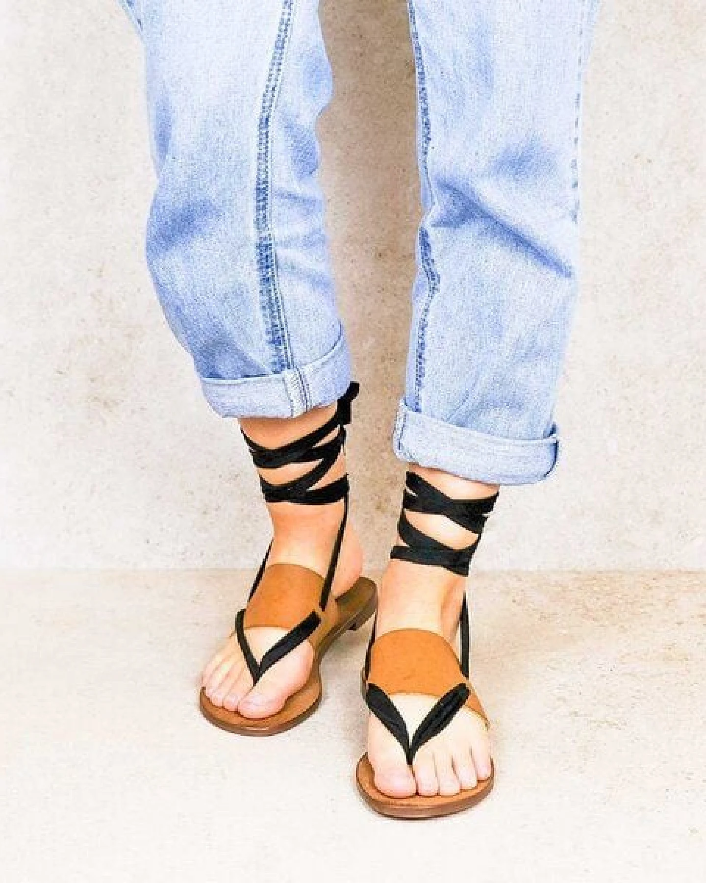 Rarámuri Sandalen mit austauschbaren Bändern - Cabo vegan – Ansicht 2