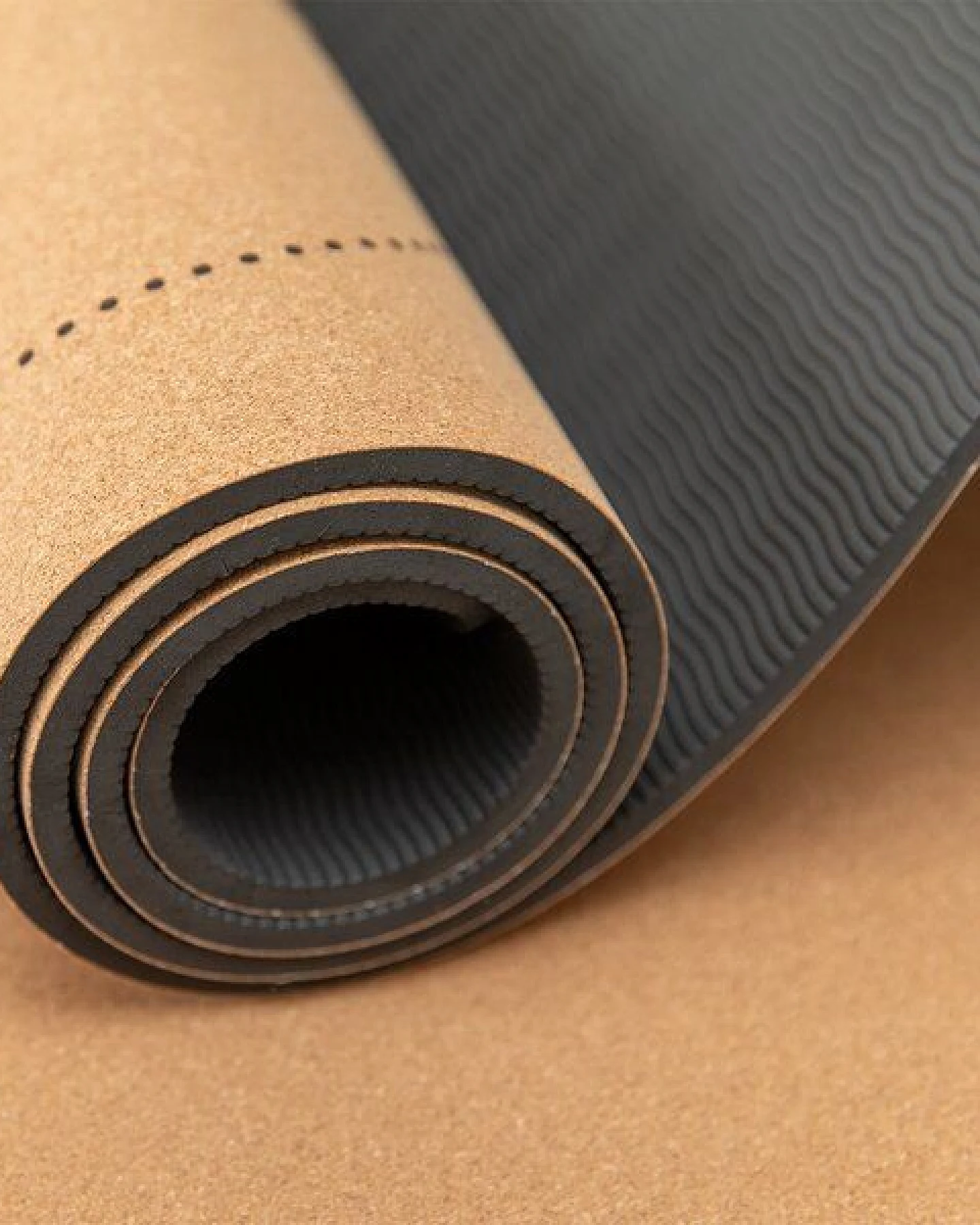 Divasya Leichte Kork Yogamatte – Ansicht 4