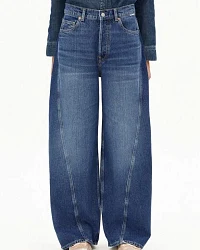 Produktseite: ARMEDANGELS AALTHEA BARREL Damen Wide Leg Mid Waist aus Lyocell Baumwoll Mix