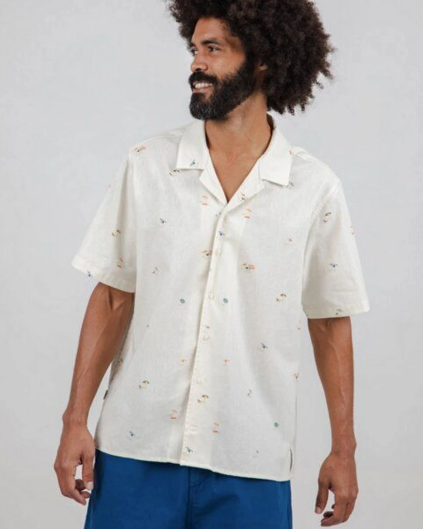 Brava Fabrics Beach please Aloha-Hemd Ecru – Ansicht 2