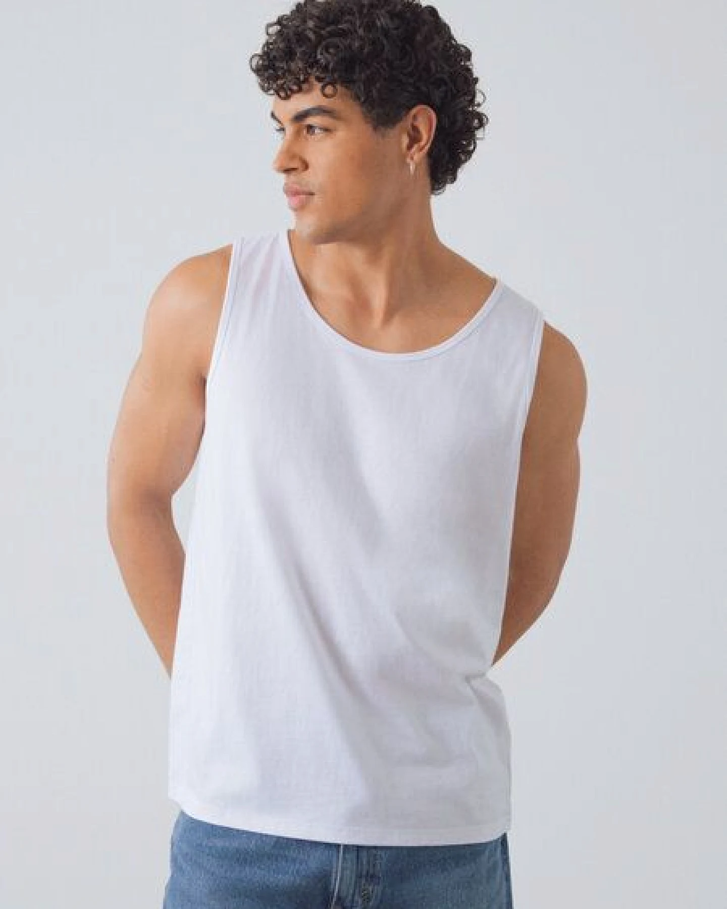Honest Basics Herren Muskeltank aus Bio- und recycelter Baumwolle – Ansicht 2