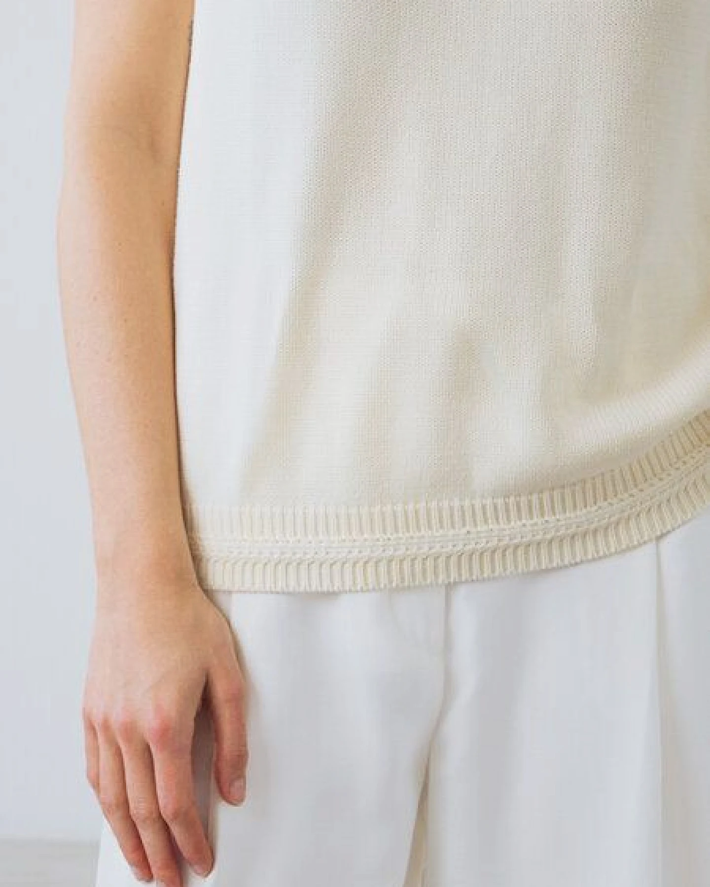 Honest Basics Damen Strick-Tanktop aus 100% Bio-Baumwolle – Ansicht 4