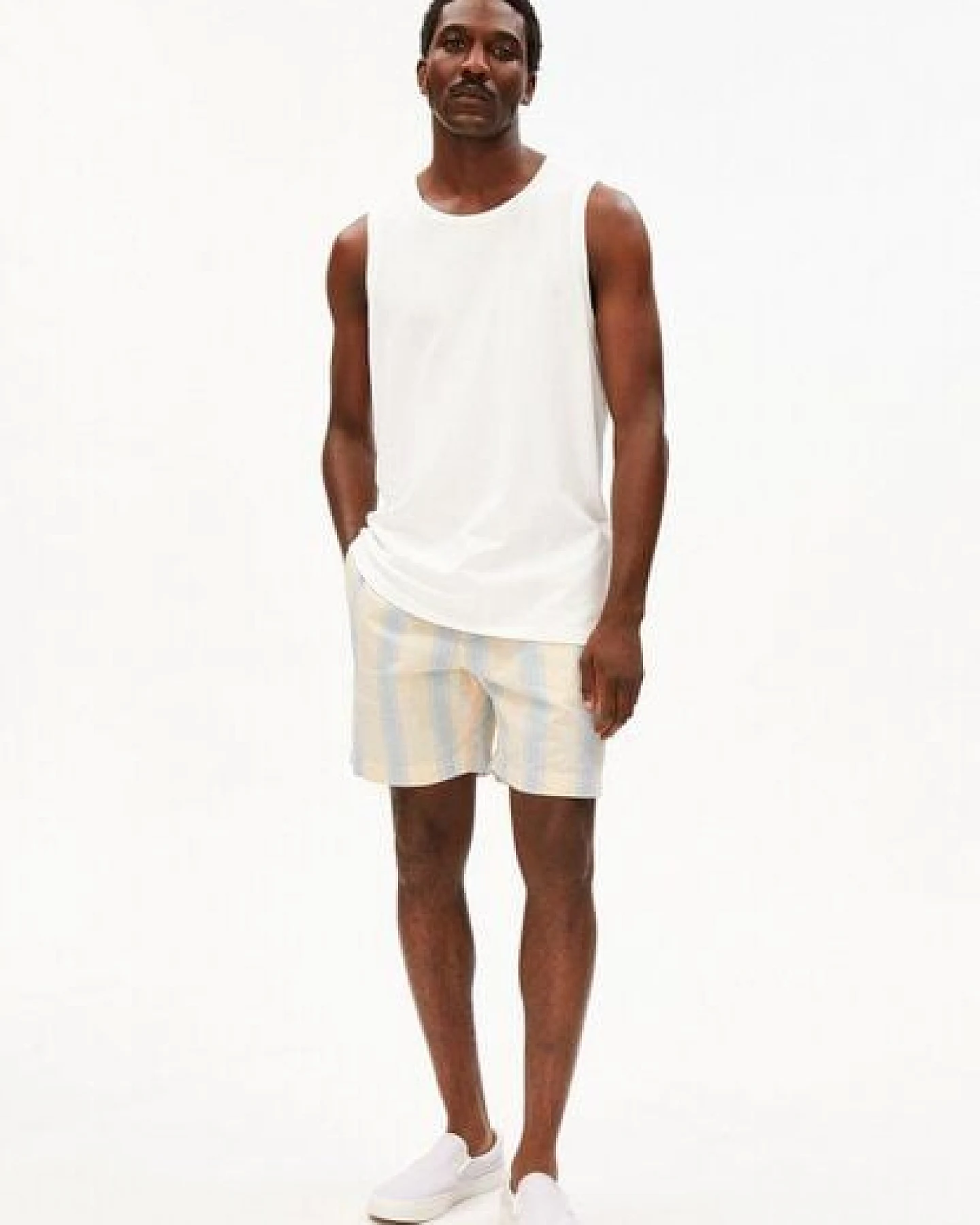 ARMEDANGELS STRIPED Herren Shorts aus 100% Bio-Baumwolle – Ansicht 4