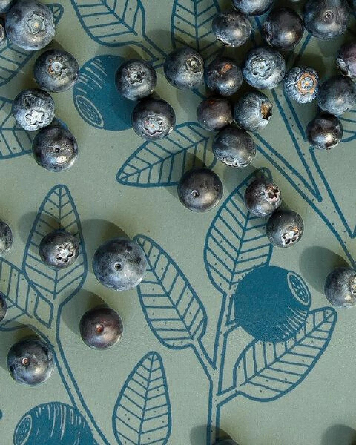 Cmig großes quadratisches Tablett Blaubeeren – Ansicht 3