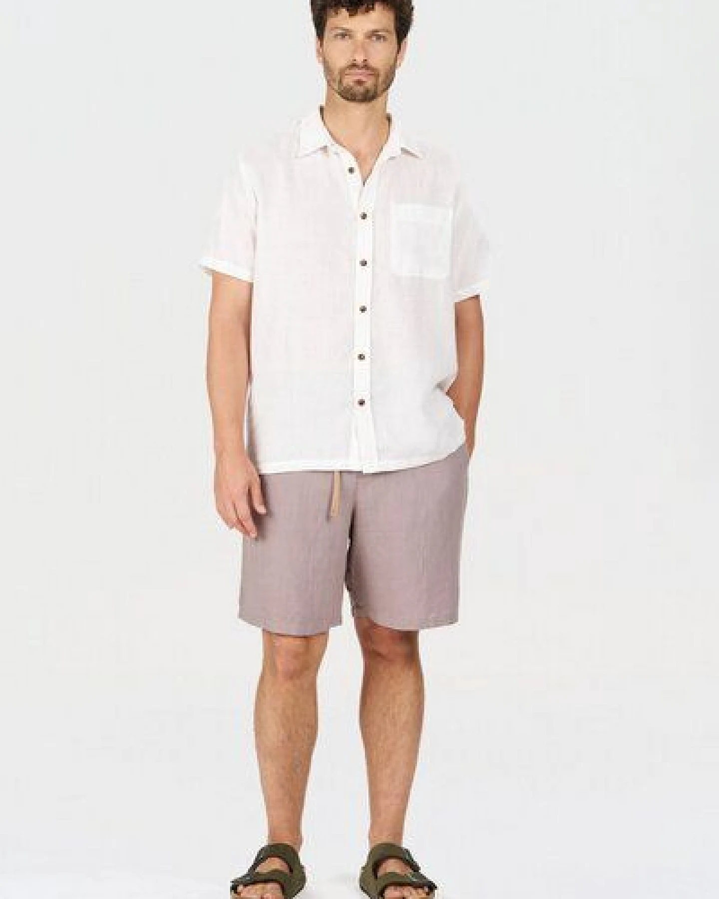 Komodo Tencel-Leinen Shorts Modell: Jerry – Ansicht 2