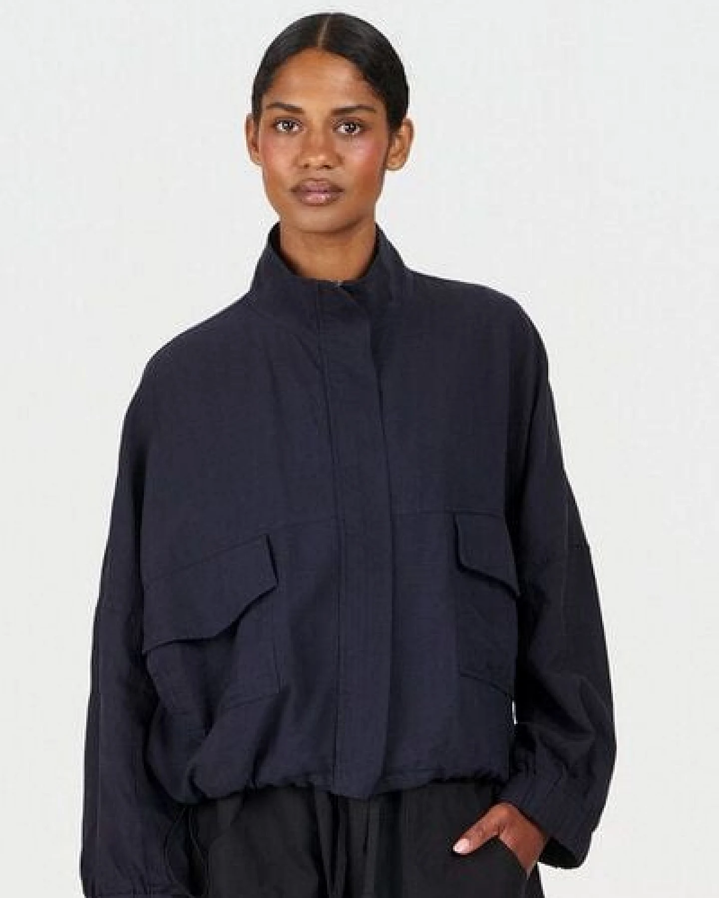 Komodo Tencel-Leinen Blouson-Jacke Modell: Koko – Ansicht 2