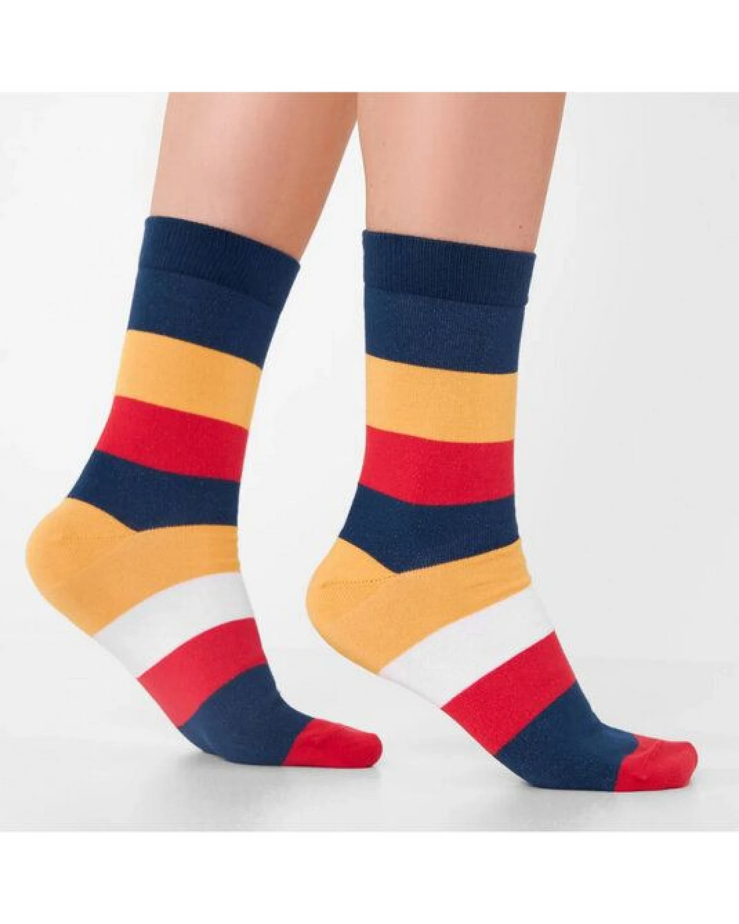 Natural Vibes Sunset Streifen Socken aus Biobaumwoll-Mix – Ansicht 3