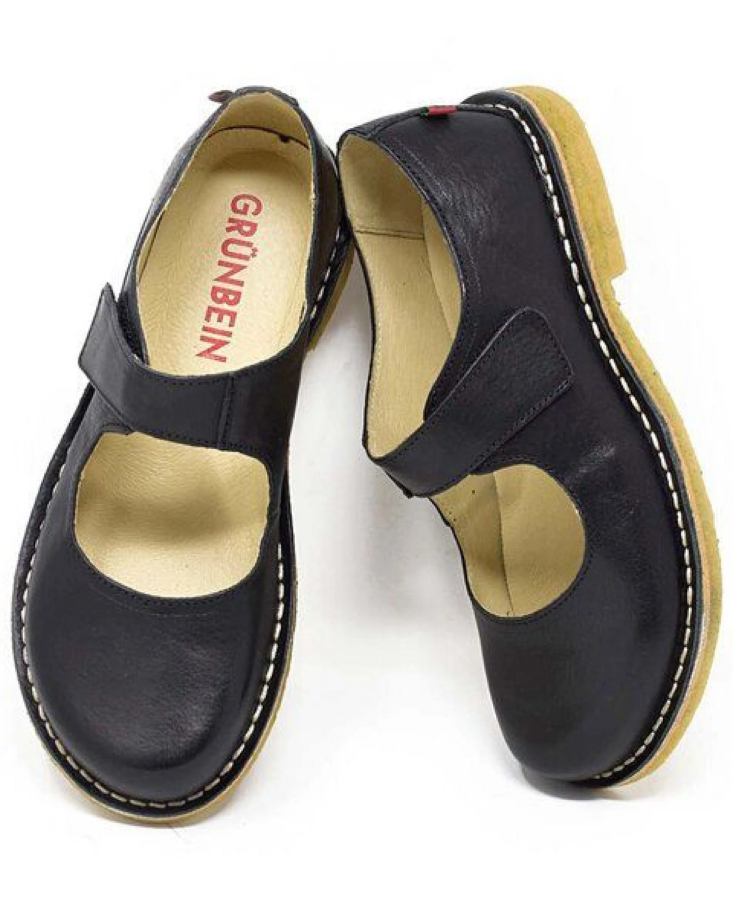 Grünbein Shoes Spangen-Ballerinas Gerda Naturform schwarz – Ansicht 3