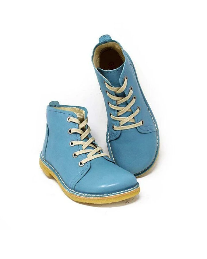 Grünbein Shoes Ankle Boots Tessa Naturform blau