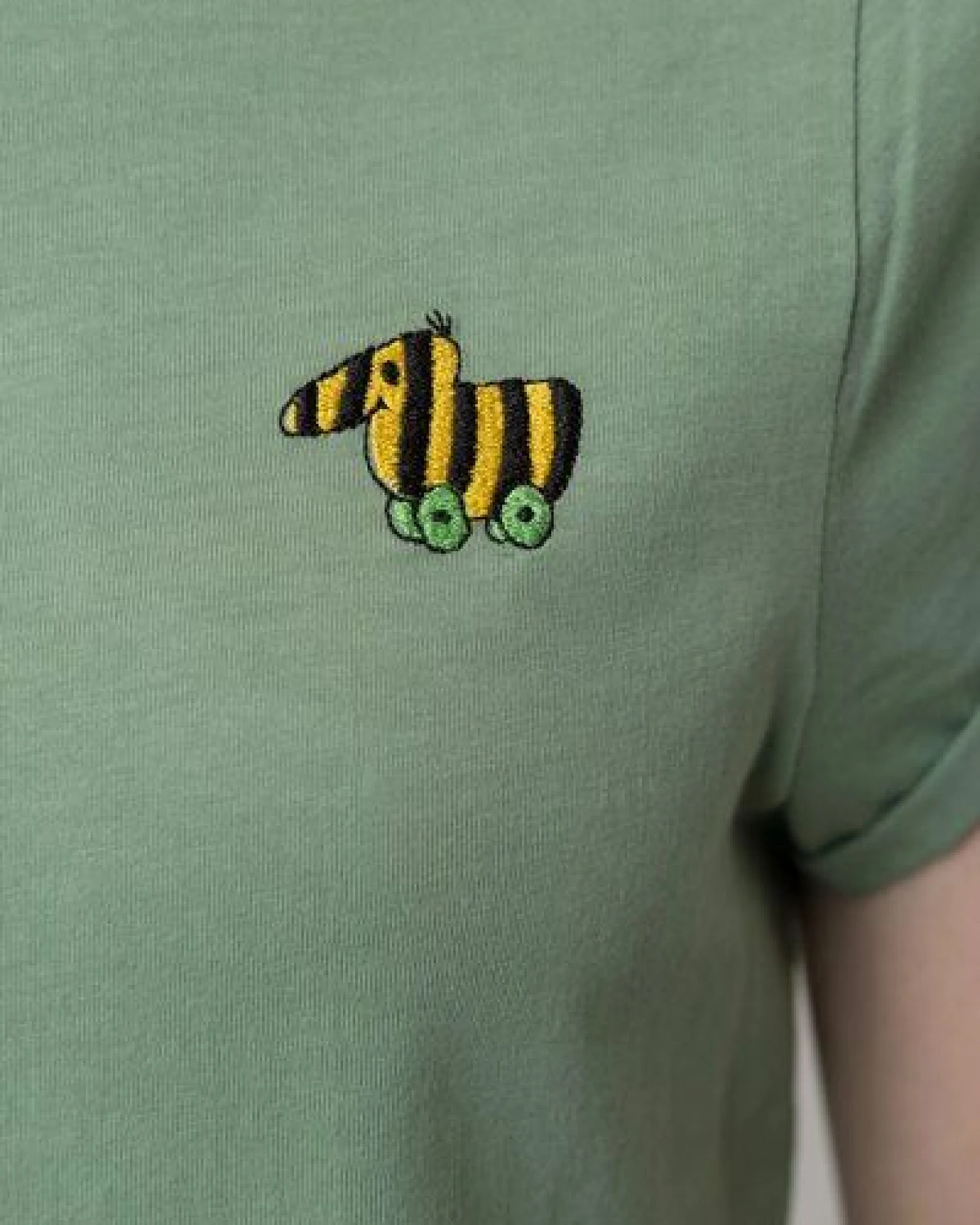 Bavarian Caps Damen T-Shirt Janosch Tigerente - Grün – Ansicht 4