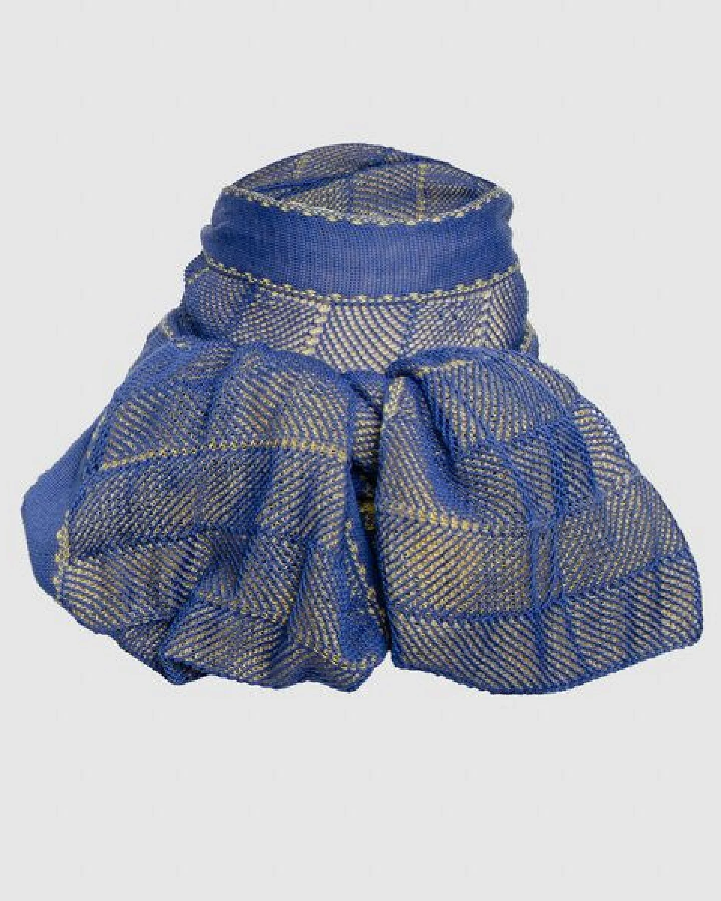 LANARTO slow fashion Sommerschal Shine zweifarbig aus Bio-Baumwolle Feinstrick made in germany – Ansicht 3