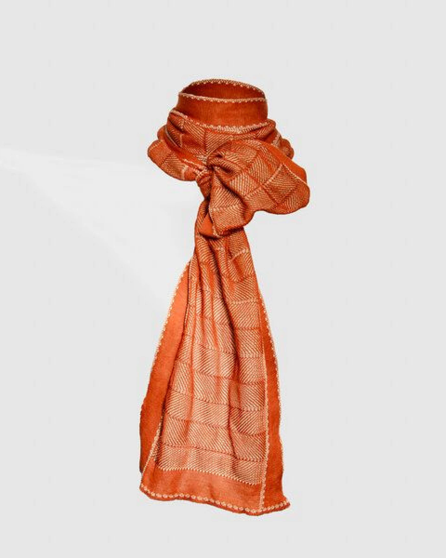 LANARTO slow fashion Sommerschal Shine zweifarbig aus Bio-Baumwolle Feinstrick made in germany – Ansicht 3