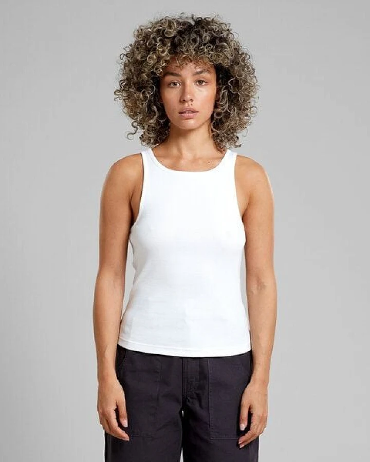 DEDICATED Valdermarsvik Ripped Top - White