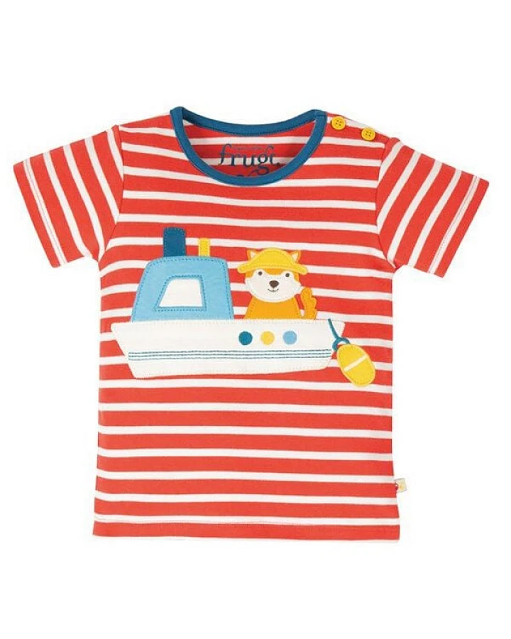 Frugi T-Shirt Hund im Boot
