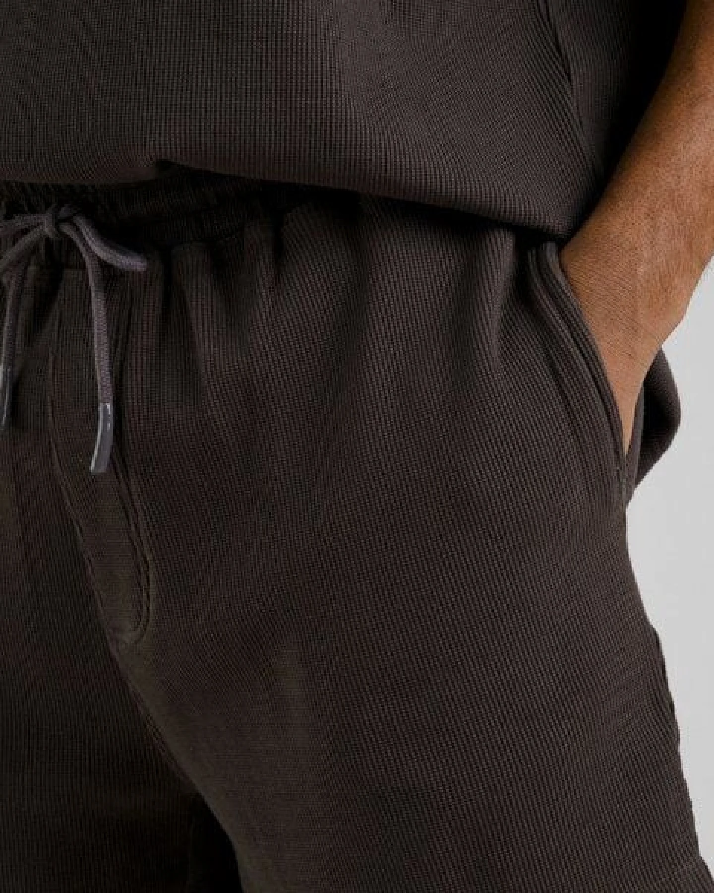 DEDICATED Herren Shorts aus Bio-Baumwolle - Essingen Waffle – Ansicht 4