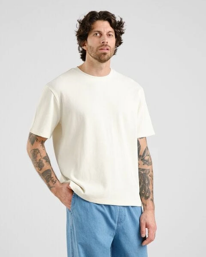 DEDICATED Herren T-Shirt aus Bio-Baumwolle - Danviken Waffle