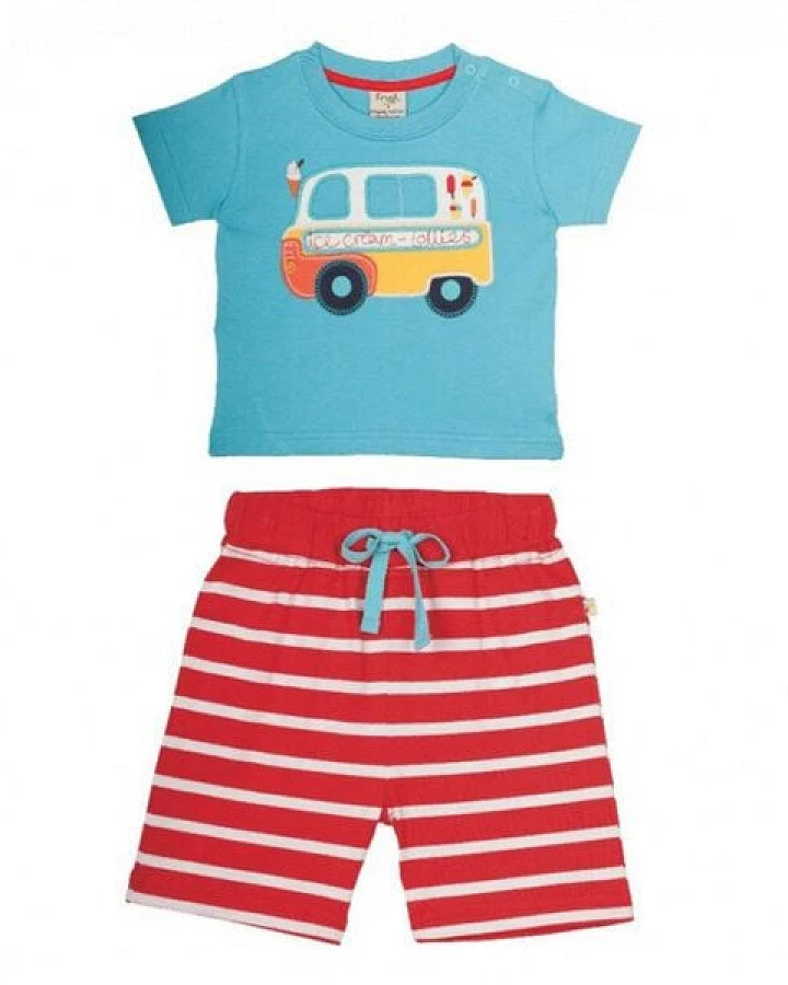Frugi Outfit Ice Cream Van 2-teilig