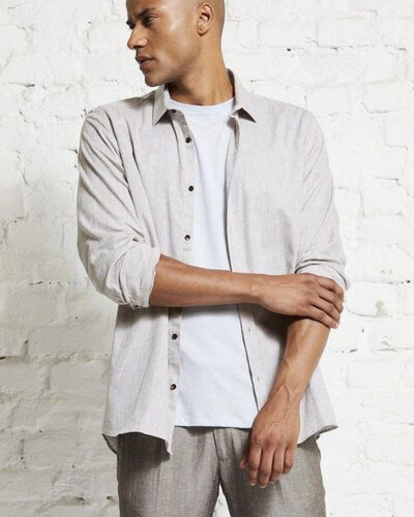 Wunderwerk Herren Hemd aus Biobaumwolle und Leinen "Shirt linenmix male" – Ansicht 4