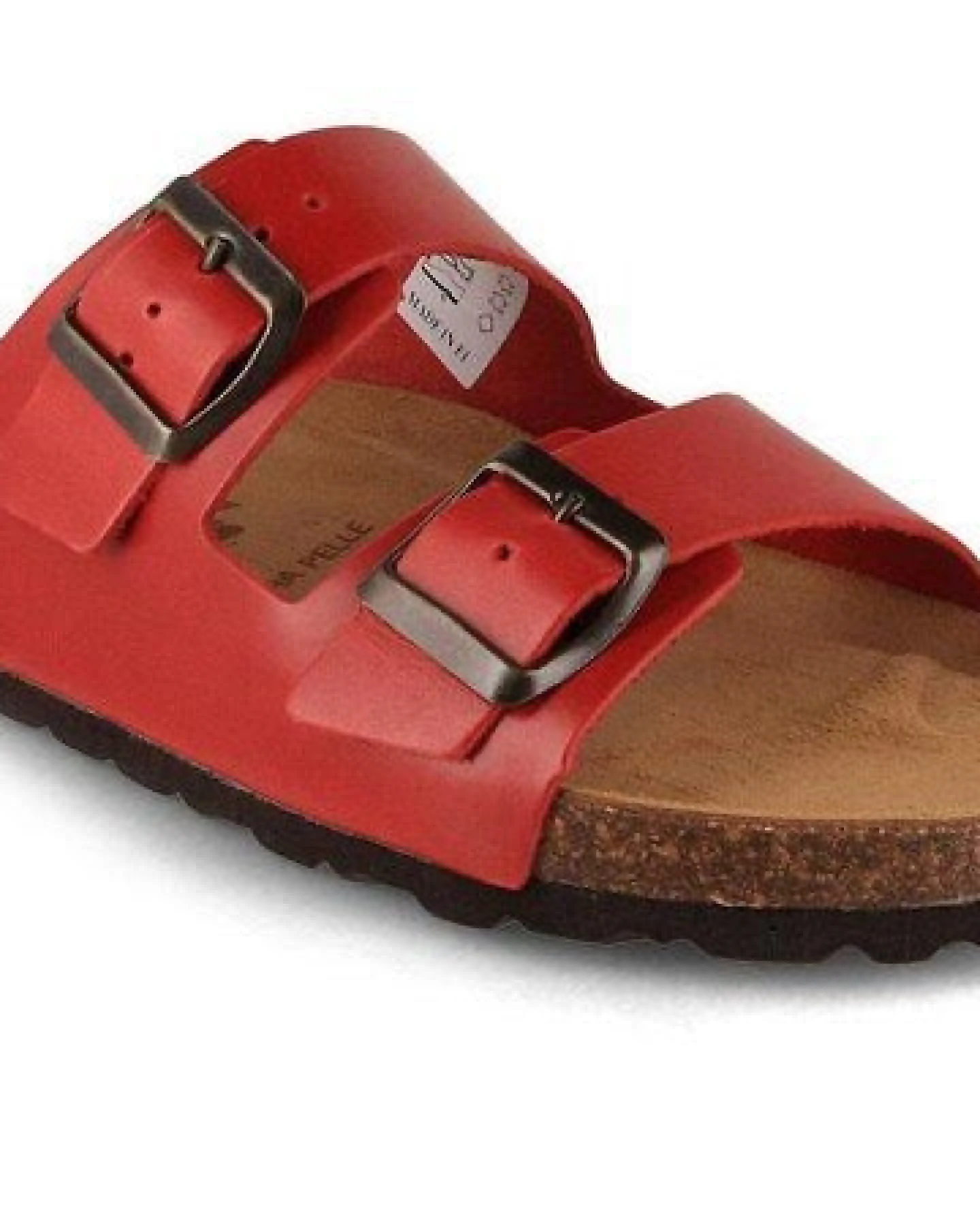 Tuffeln Leder-Pantoletten Föhr mit weichem Kork-Fußbett Zweischnaller-Sandalen – Ansicht 2