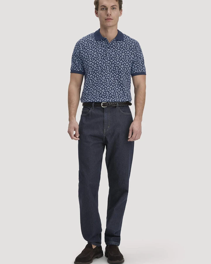 hessnatur Herren Jeans MADS Relaxed Tapered aus Bio-Denim - blau - Größe 30/32