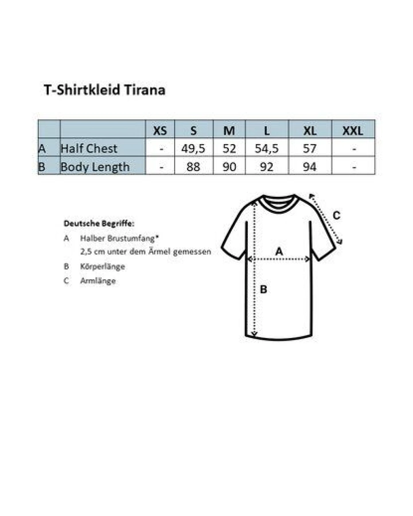 TORLAND Damen T-Shirt Kleid TIRANA – Ansicht 3