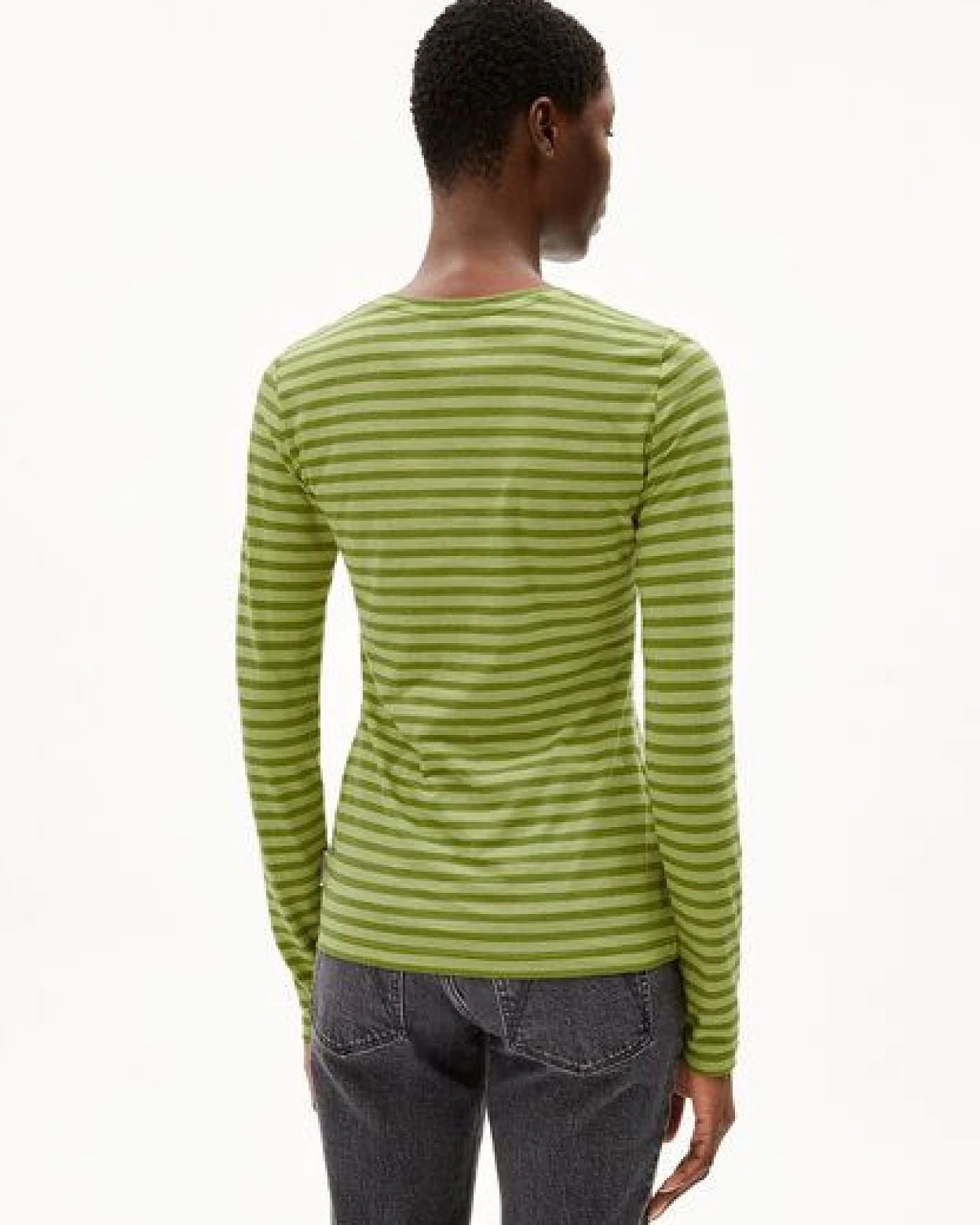 ARMEDANGELS ENRICCAA STRIPES Damen Longsleeve Slim Fit aus Bio-Baumwolle – Ansicht 2