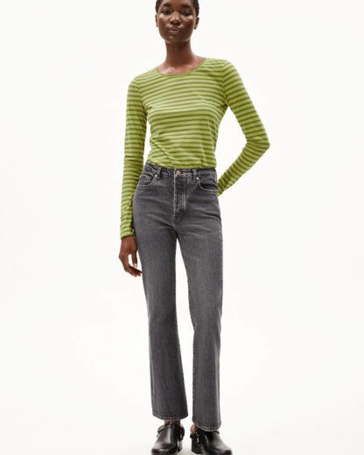 ARMEDANGELS ENRICCAA STRIPES Damen Longsleeve Slim Fit aus Bio-Baumwolle – Ansicht 4