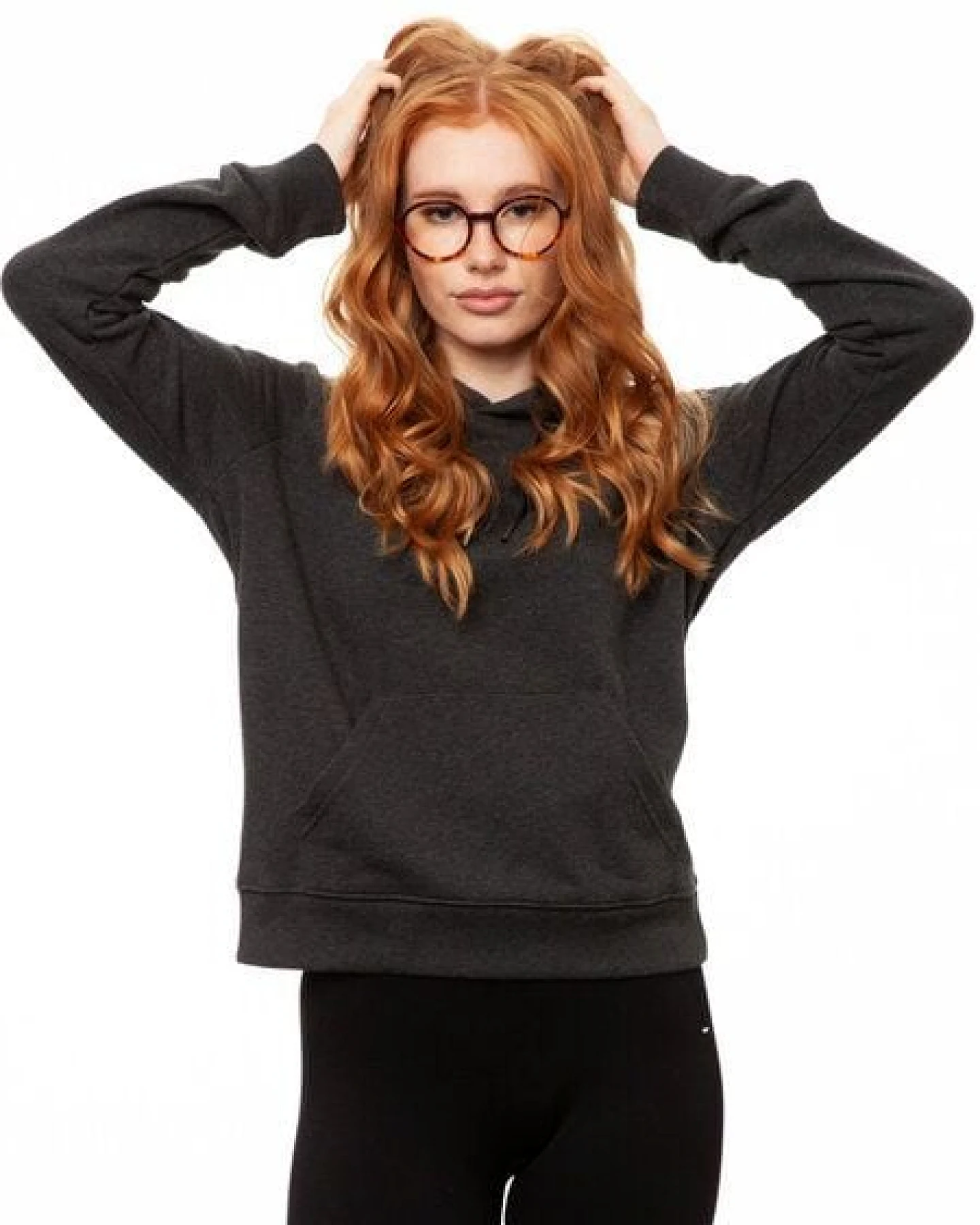 FellHerz Damen Hoodie Kapuzenpullover aus 85% Biobaumwolle und 15% recyceltem Polyester – Ansicht 4