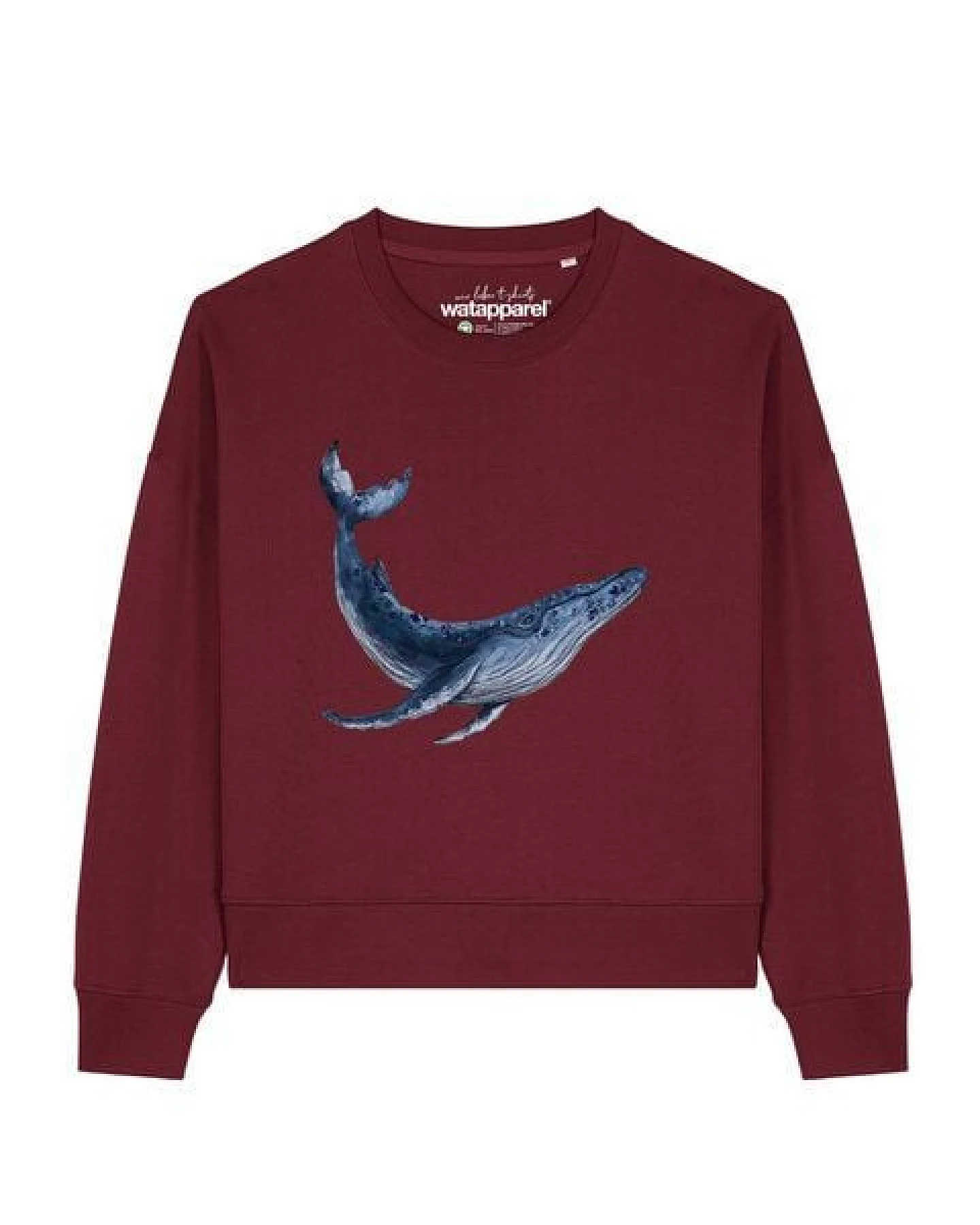 watapparel Sweatshirt Frauen Wal – Ansicht 2
