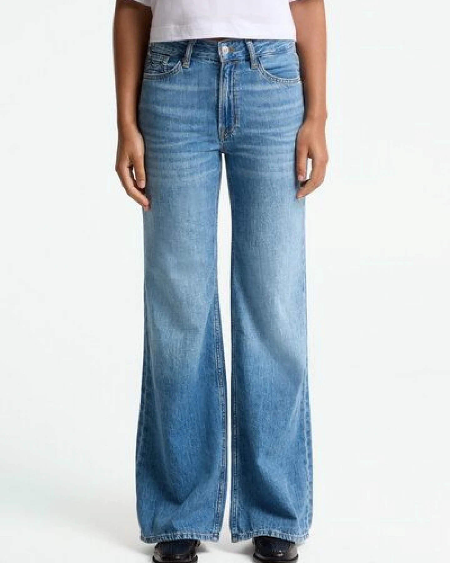 Kings Of Indigo Jeans Jane - Mid rise Flare - Hopcete Electric Mid – Ansicht 2