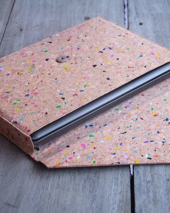 BY COPALA Gefütterte 15–16 Zoll Laptoptasche aus Kork