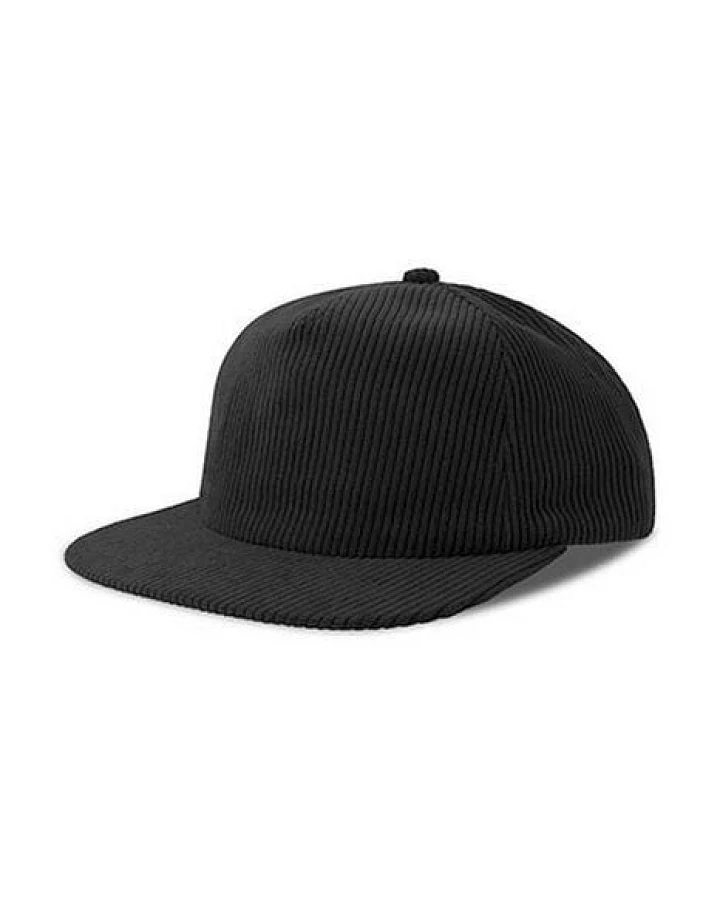 Cord Cap größenverstellbar Recycelt grober Kord 5 Panels von Atlantis Headwear