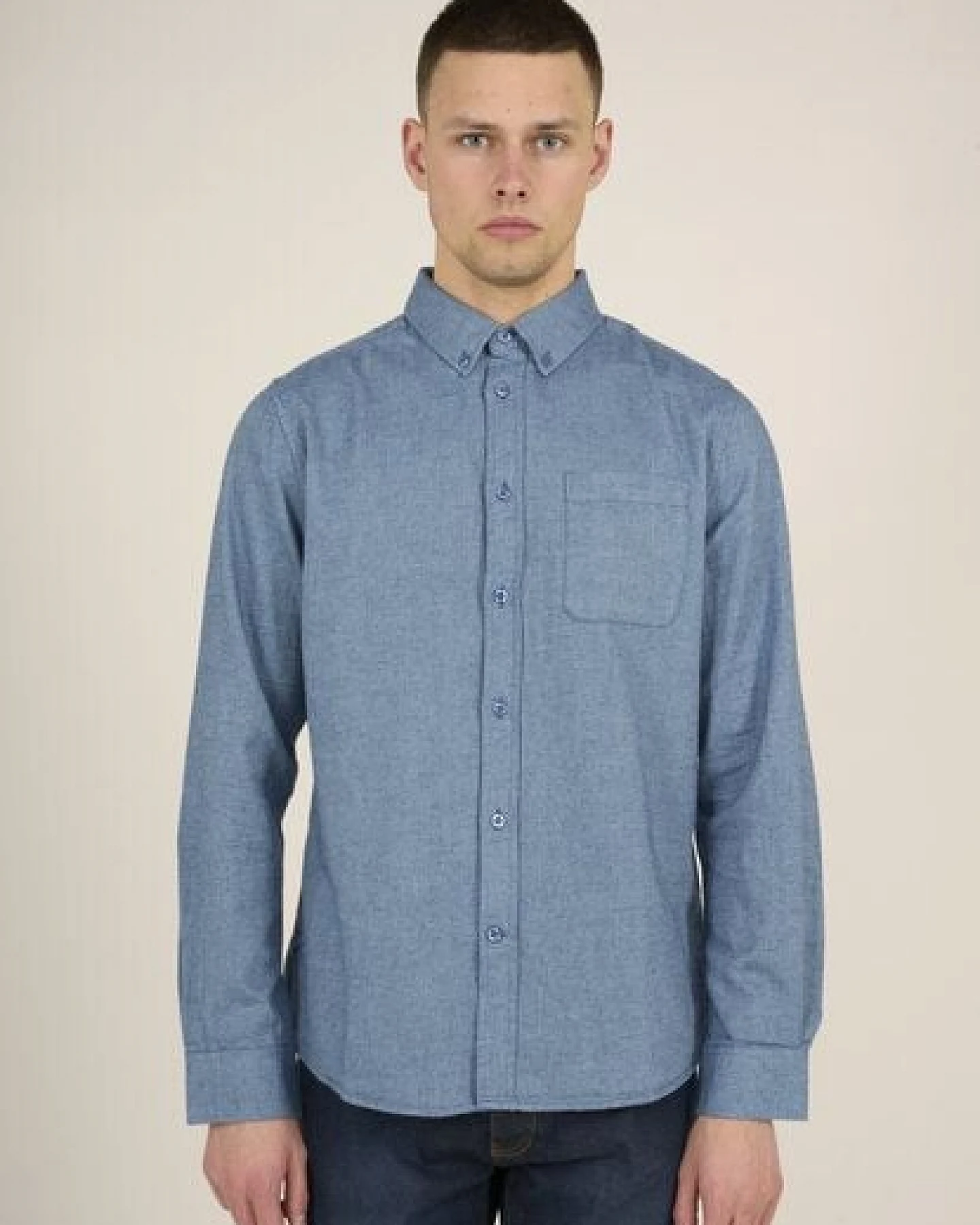 KnowledgeCotton Apparel Flanellhemd- Elder Regular Fit - aus Biobaumwolle – Ansicht 3