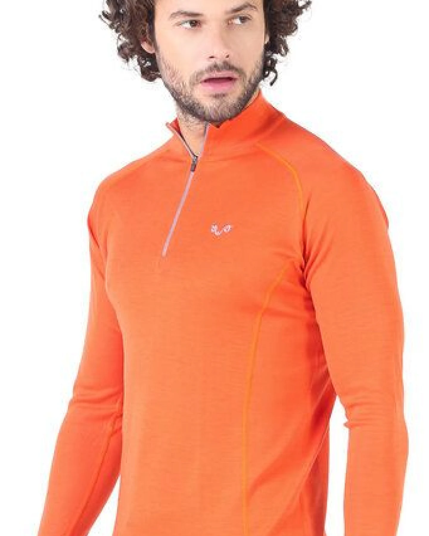 Woolona Langarmshirt - ASTRO - 100% Merinowolle (Zip) – Ansicht 2