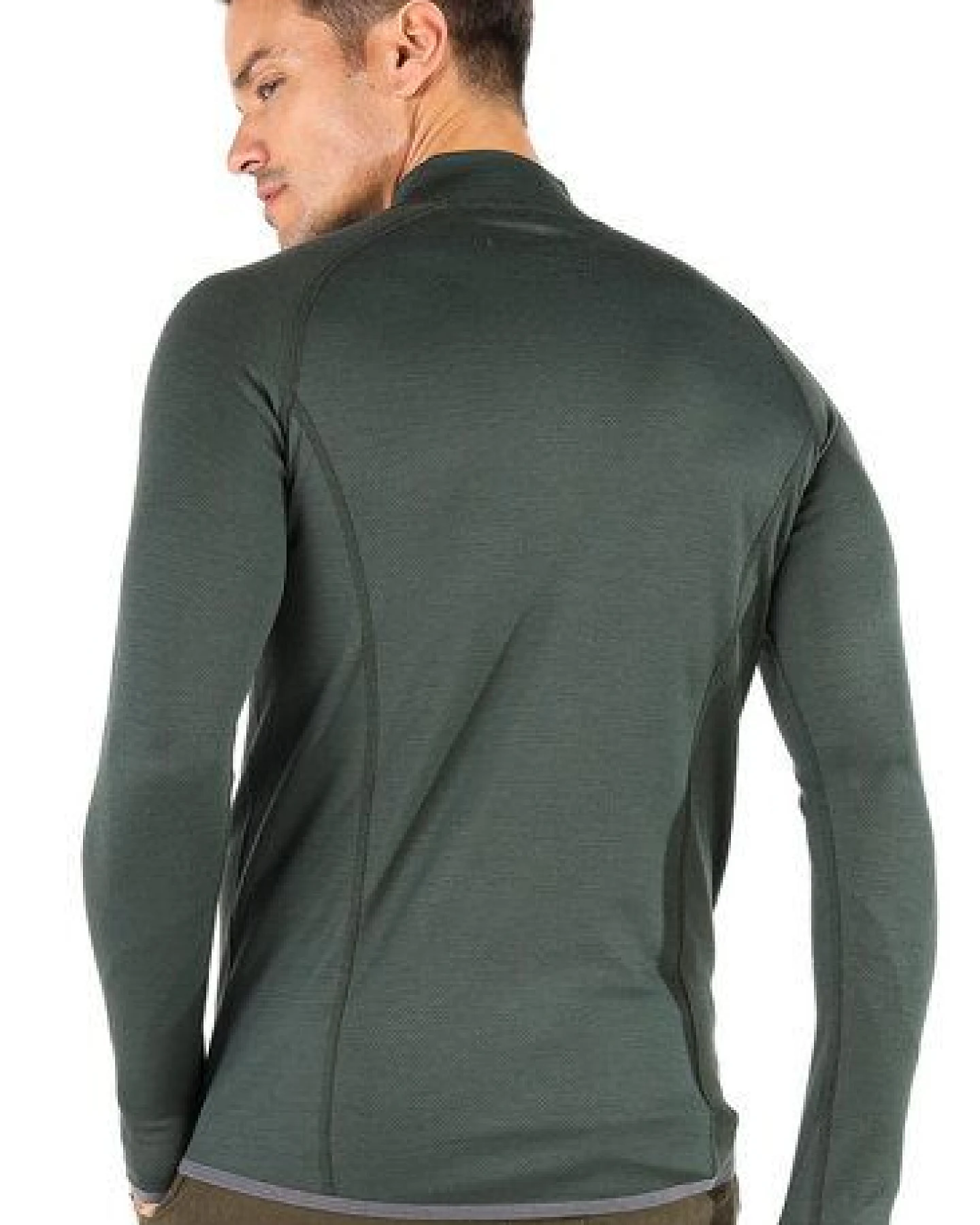 Woolona Langarmshirt - HALLDOR - 100% Merinowolle (Zip) – Ansicht 2