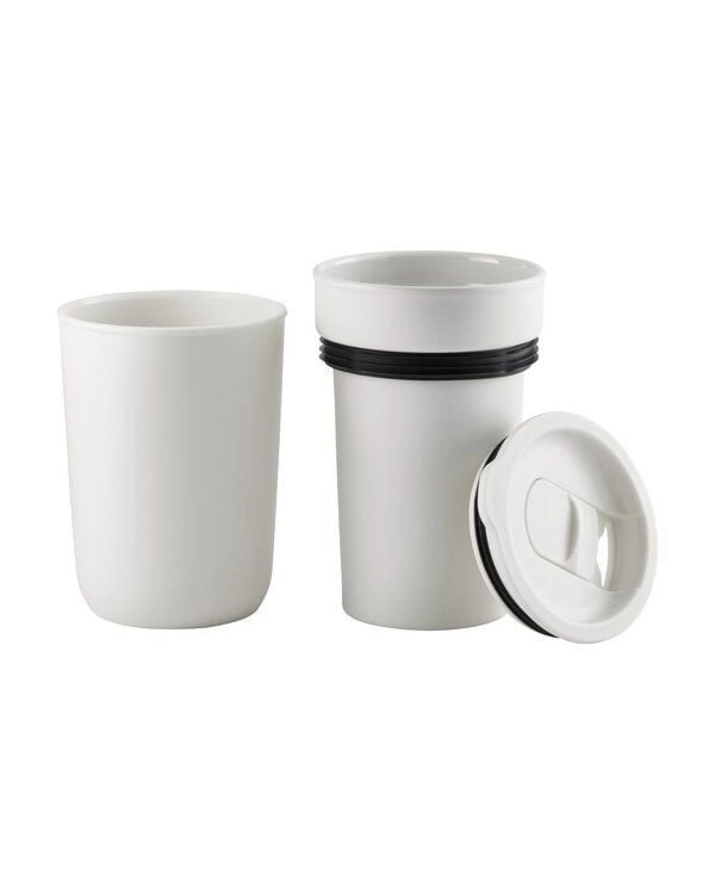 elasto Kaffeebecher "Palermo" 360ml - Thermobecher mit Keramik-Innenbecher – Ansicht 4