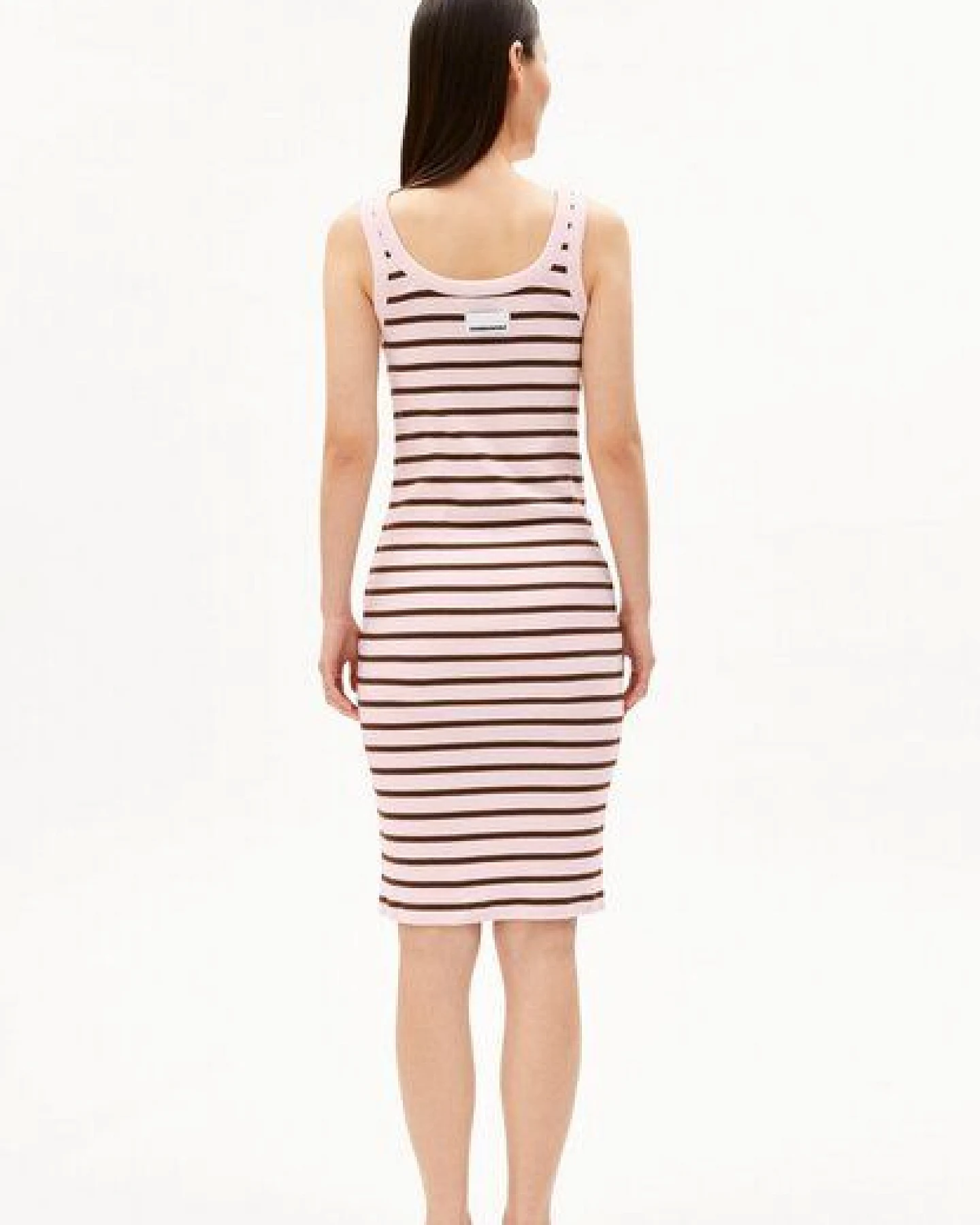 ARMEDANGELS RIB STRIPE Damen Jerseykleid aus Bio-Baumwoll Mix – Ansicht 2