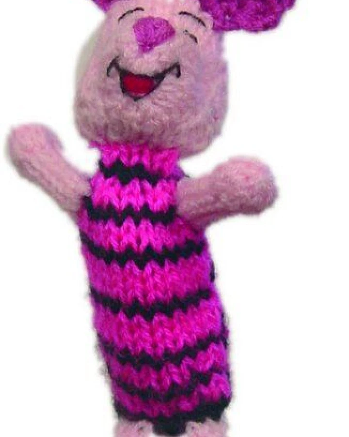 El Puente Gestrickte Fingerpuppe "Ferkel"