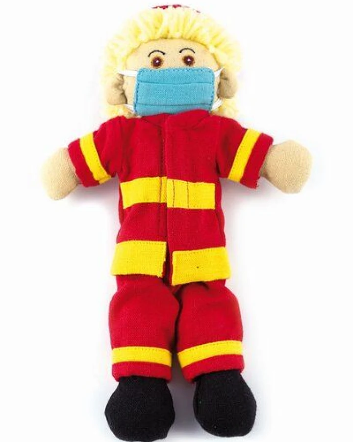 El Puente Anziehpuppe "Feuerwehrmann Oliver"